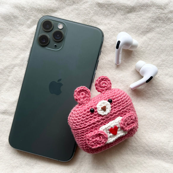 AirPods エアーポッズケース/だっこくま(ラブレター)