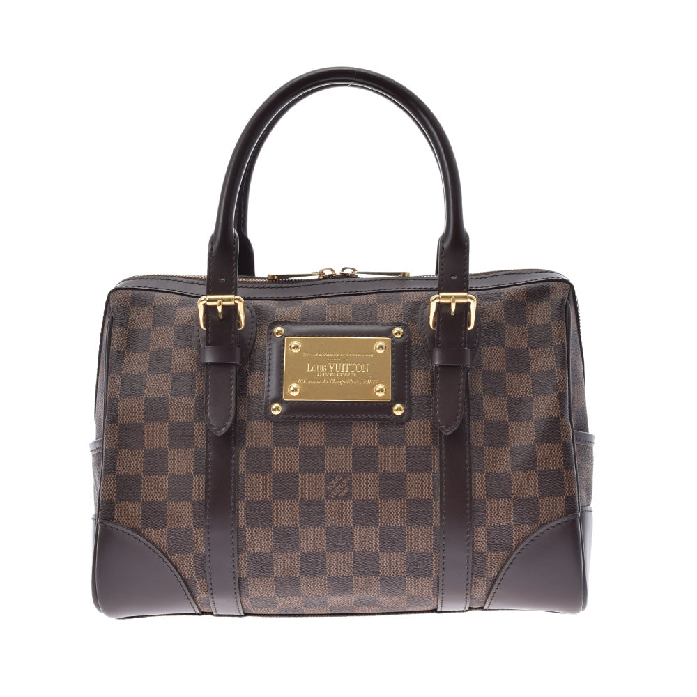 LOUIS VUITTON ルイヴィトン ダミエ バークレー ブラウン N52000 ユニセックス ダミエキャンバス ハンドバッグ ABランク 中古 