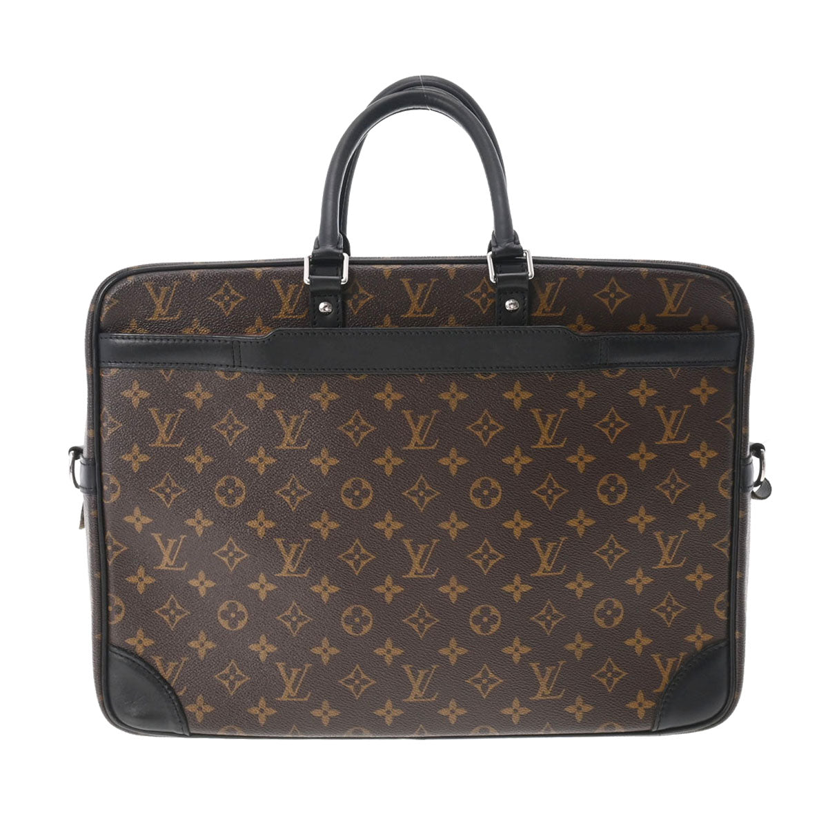 LOUIS VUITTON ルイヴィトン モノグラム マカサー ポルトドキュマン ヴォワヤージュGM ブラウン M40224 メンズ モノグラムキャンバス ビジネスバッグ Bランク 中古 