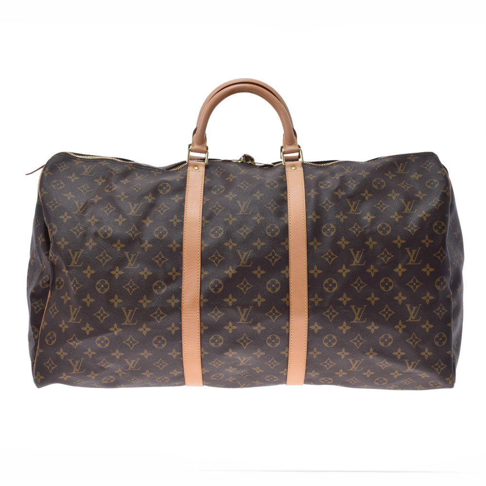 LOUIS VUITTON ルイヴィトン モノグラム キーポル60 ブラウン M41422 ユニセックス モノグラムキャンバス ボストンバッグ ABランク 中古 