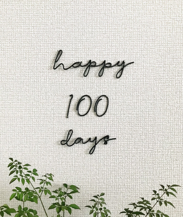 100日祝いワイヤー