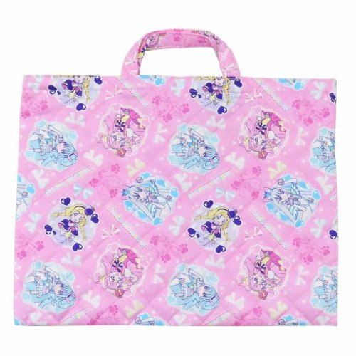 わんだふるぷりきゅあ！ レッスンバッグ キルトレッスンバッグ大 総柄 新入学 プリキュア マルヨシ ジュニアお稽古かばん 新学期準備雑貨 女の子 アニメキャラク