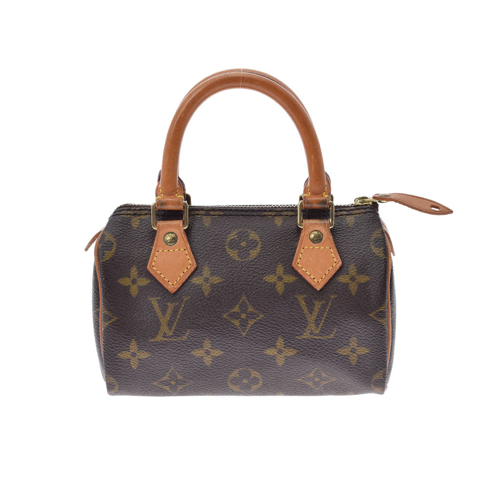 LOUIS VUITTON ルイヴィトン モノグラム ミニスピーディ ブラウン M41534 レディース モノグラムキャンバス ハンドバッグ Bランク 中古 