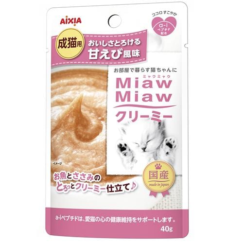 アイシアＭｉａｗＭｉａｗクリーミーパウチ 甘えび風味４０ｇ