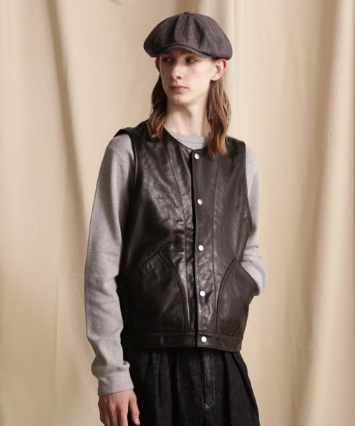 GOAT LEATHER VEST/ゴートレザー ベスト