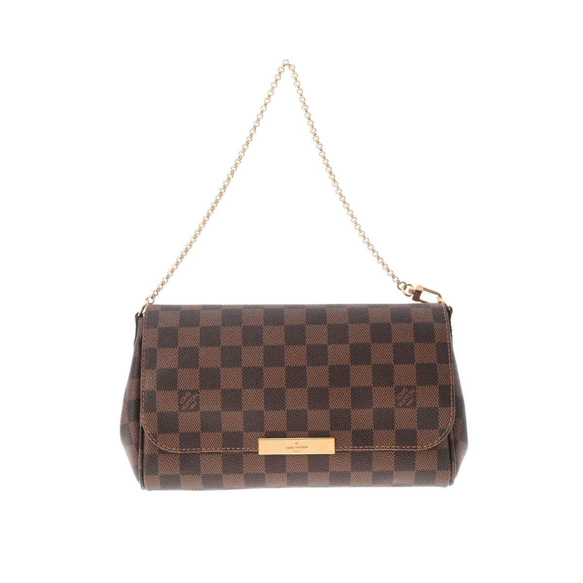 LOUIS VUITTON ルイヴィトン ダミエ フェイボリットMM ブラウン N41129 レディース ダミエキャンバス ショルダーバッグ Aランク 中古 