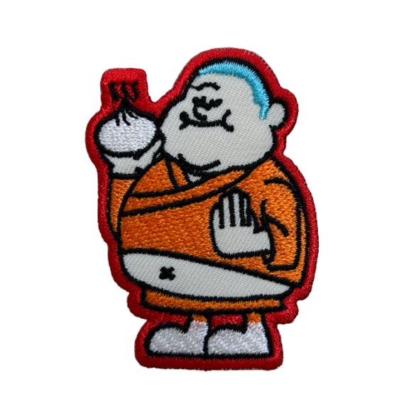 刺繍ワッペン　FAT BOY【NIKUMAN オレンジ】