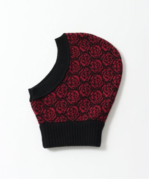 【ERNEST W. BAKER / アーネストダブルベイカー】ROSE JACQUARD BALACLAVA