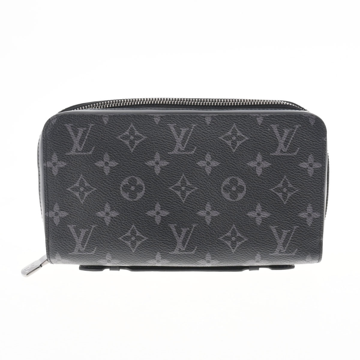 LOUIS VUITTON ルイヴィトン モノグラム エクリプス ジッピー XL 黒/グレー M61698 メンズ モノグラムエクリプスキャンバス  長財布 Aランク 中古