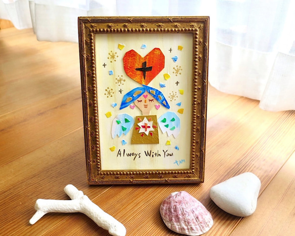 ☆販売済☆貼り絵原画「Always With You」