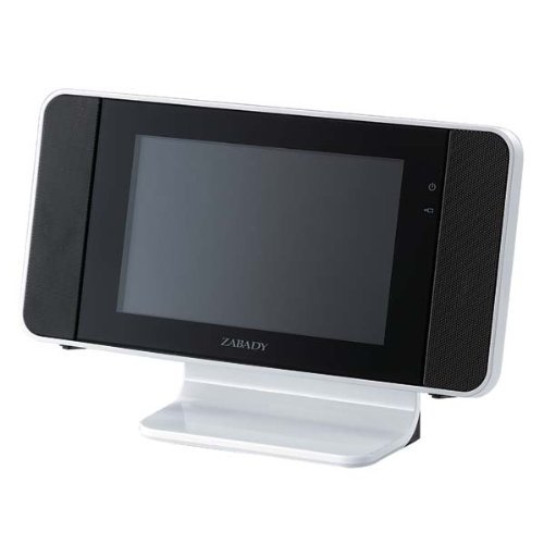 TWINBIRD LINK ZABADY 防水ポータブルテレビ 防滴外付けアンテナ付属 7型 ブラック【中古品】