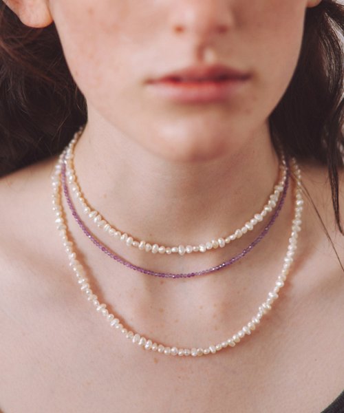 【les bon bon / ルボンボン】effortles pearl long necklace BOB465 淡水パール ネックレス ロング 日本製 si