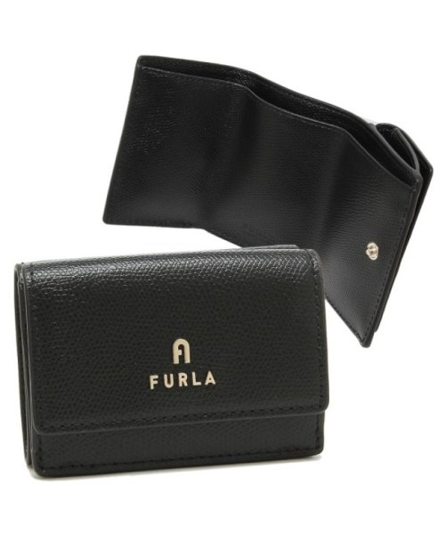 フルラ 三つ折り財布 カメリア Sサイズ ミニ財布 ブラック レディース FURLA WP00318 ARE000 O6000