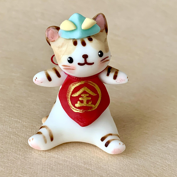 ねこ　金太郎　五月人形　C