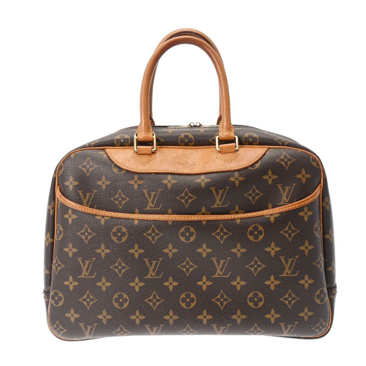 LOUIS VUITTON ルイヴィトン モノグラム ドーヴィル ブラウン M47270 レディース モノグラムキャンバス ハンドバッグ Bランク 中古 