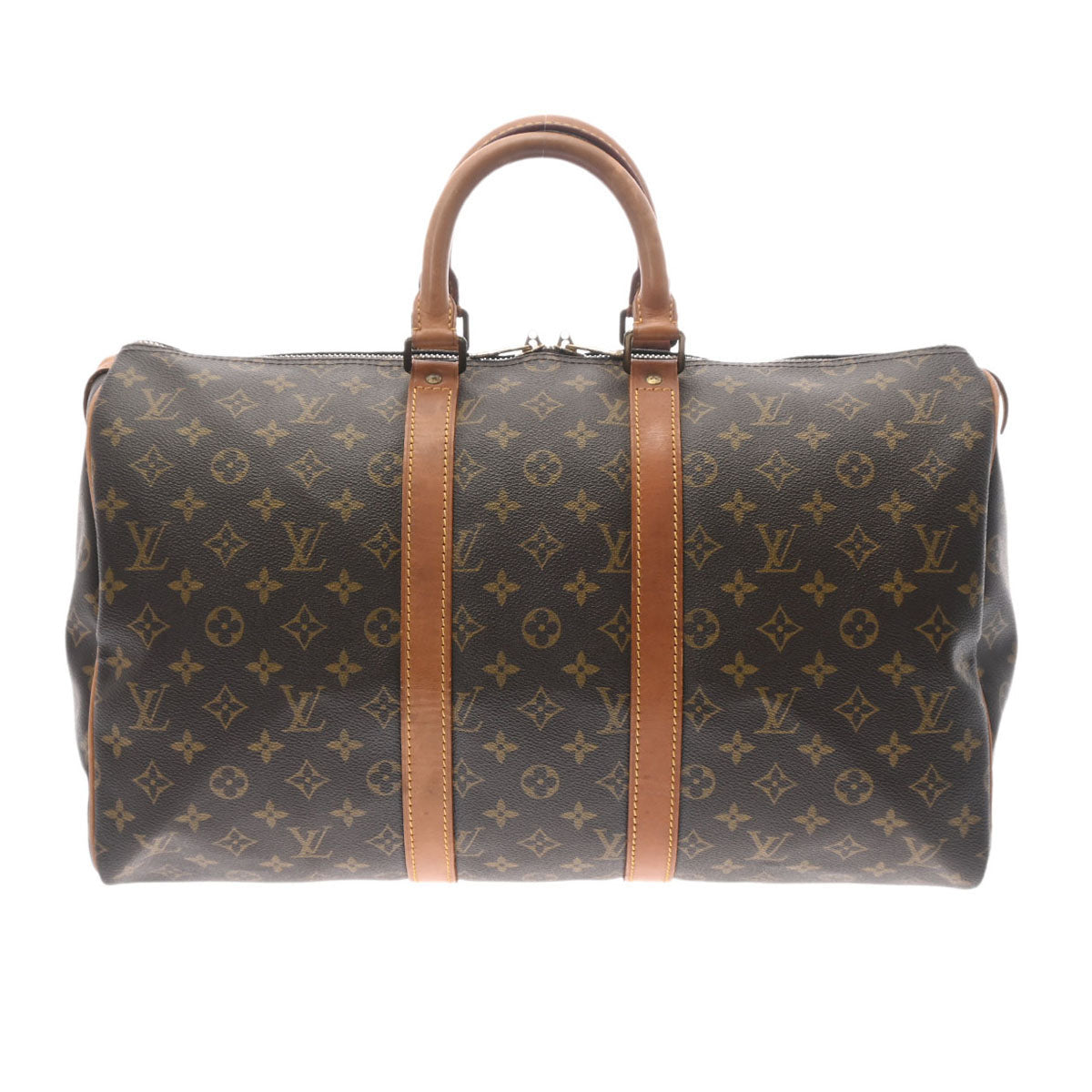 LOUIS VUITTON ルイヴィトン モノグラム キーポル45 ブラウン M41428 レディース モノグラムキャンバス ボストンバッグ Bランク 中古 