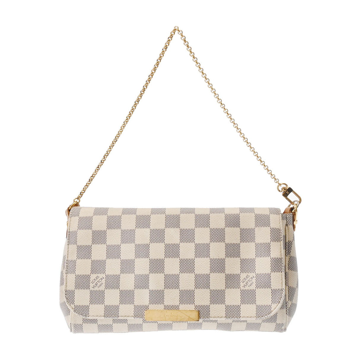 LOUIS VUITTON ルイヴィトン ダミエ アズール フェイボリットMM 2WAY 白 N41275 レディース ダミエアズールキャンバス ショルダーバッグ Bランク 中古 