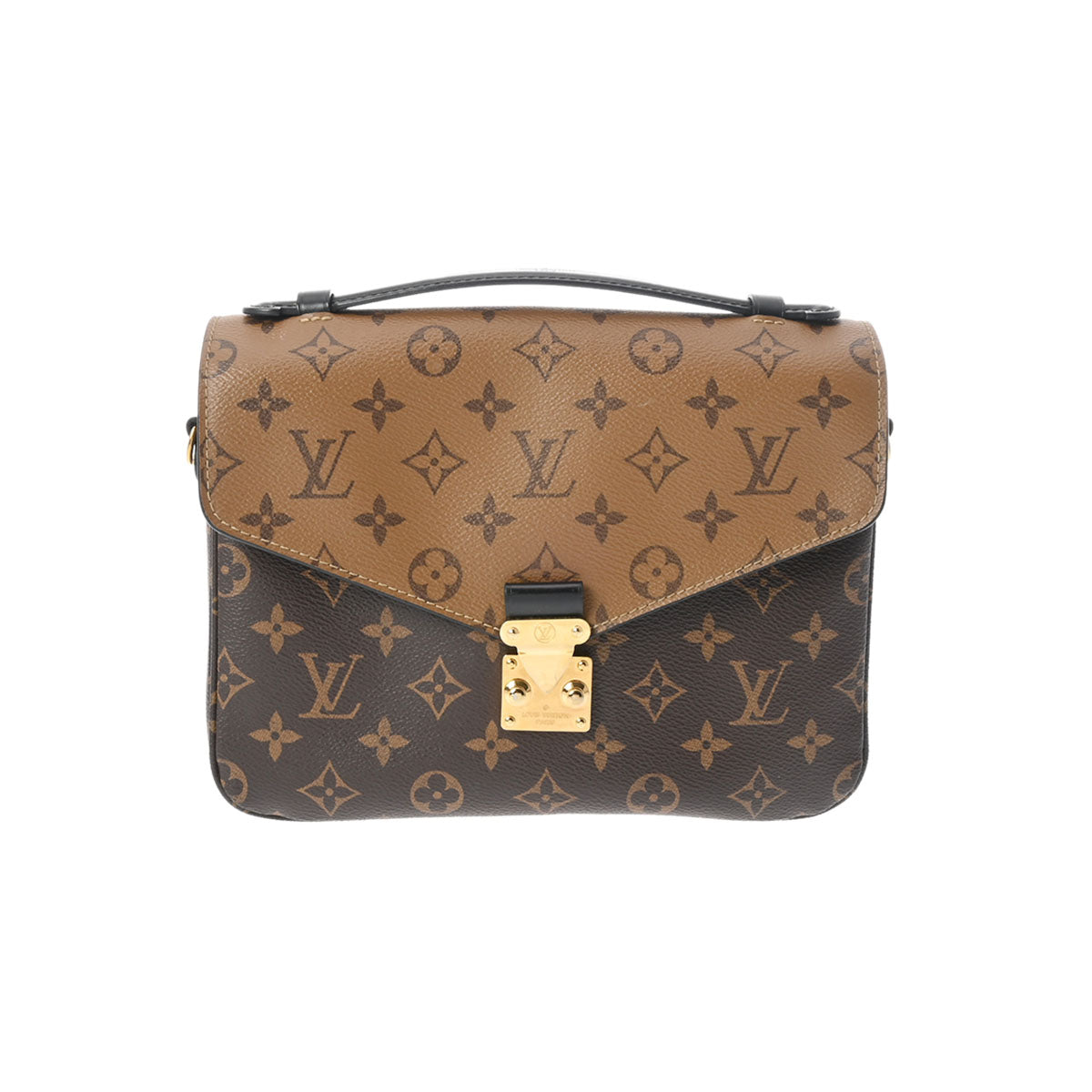 LOUIS VUITTON ルイヴィトン モノグラムリバース ポシェットメティス MM ブラウン M44876 レディース モノグラムリバース キャンバス 2WAYバッグ ABランク 中古 