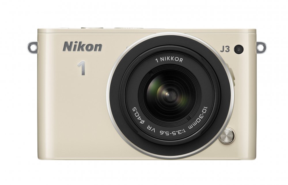 Nikon ミラーレス一眼 Nikon 1 J3 標準ズームレンズキット1 NIKKOR VR 10-30mm f/3.5-5.6付属 ベージュ N1J3HLKBG【中古品】