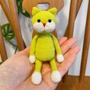 《再販》ami-neko mini yellowキーホルダー