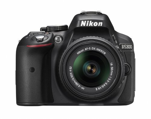 Nikon デジタル一眼レフカメラ D5300 18-55mm VR II レンズキット ブラック 2400万画素 3.2型液晶【中古品】