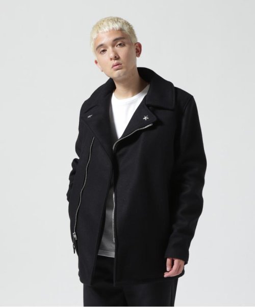 766US MELTON ZIP UP P－COAT/メルトン ジップアップ ピーコート