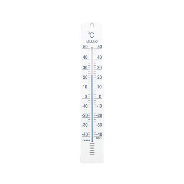 佐藤計量器製作所 大型寒暖計ミルノ 1517-00 1箱（11個入） 24-2965-00（直送品）