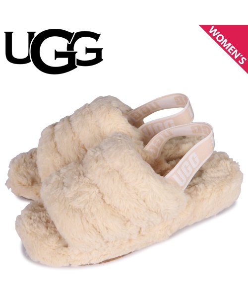 UGG アグ サンダル ストラップサンダル フラッフ イヤー ファズ シュガー レディース ファー FLUFF YEAH FUZZ SUGAR ベージュ 113