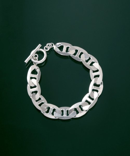 【YArKA/ヤーカ】flat marina(anchor) chain bracelet [byoca] / フラットマリーナチェーン