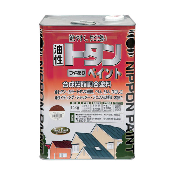 ニッペホームプロダクツ ニッぺ トタンつやありペイント 14kg シルバー HYP008ー14 4976124184574 1缶（直送品）