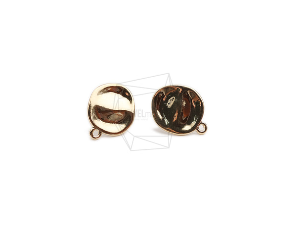 ERG-2351-G【2個入り】ラウンドピアス,Round Post Earring/14mm X 18mm