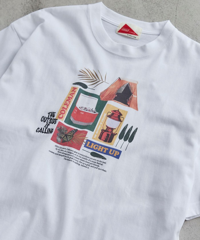 coen/Coleman（コールマン）別注グラフィックTシャツ（WEB限定カラー）