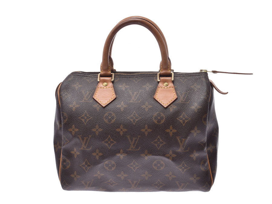 ルイヴィトン モノグラム スピーディ25 ブラウン M41528 レディース 本革 ハンドバッグ Bランク LOUIS VUITTON 中古 