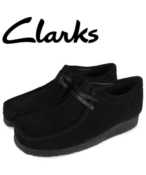 クラークス clarks ワラビーブーツ メンズ WALLABEE ブラック 黒 26155519