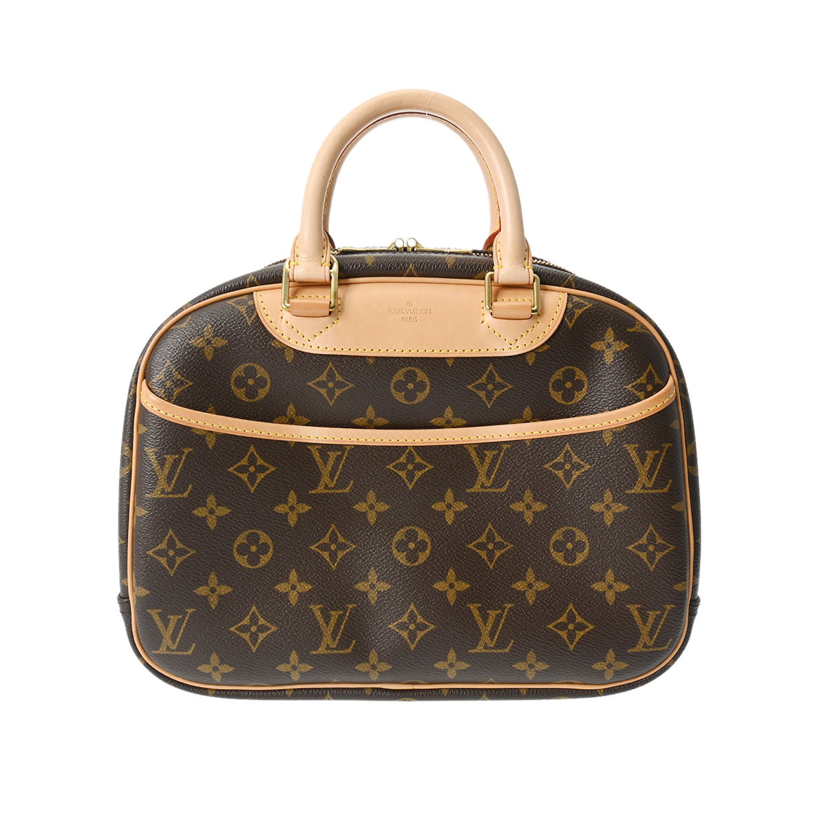 LOUIS VUITTON ルイヴィトン モノグラム トゥルーヴィル ブラウン M42228 ユニセックス モノグラムキャンバス ハンドバッグ ABランク 中古 