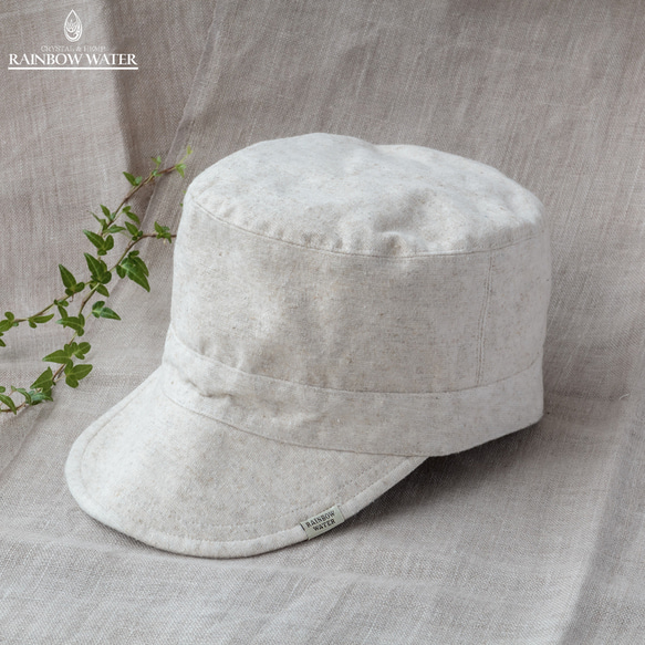 HEMP COTTON キャップ ③ / NATURAL OFF WHITE 【 ヘンプコットン 】