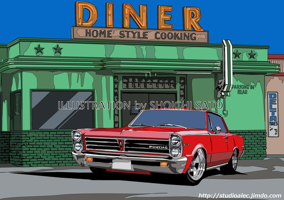 版画作品　「AMERICAN DINER」