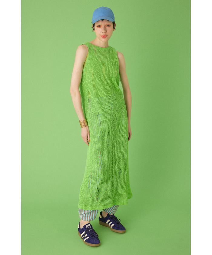 ヘリンドットサイ/2way knit dress