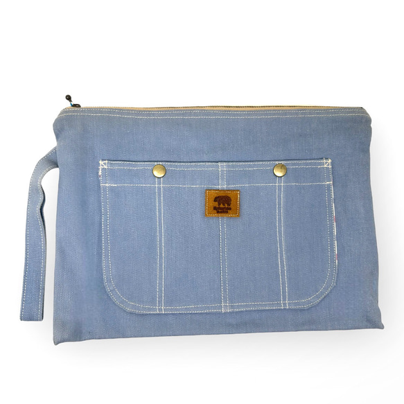 Denim Clutch Bag