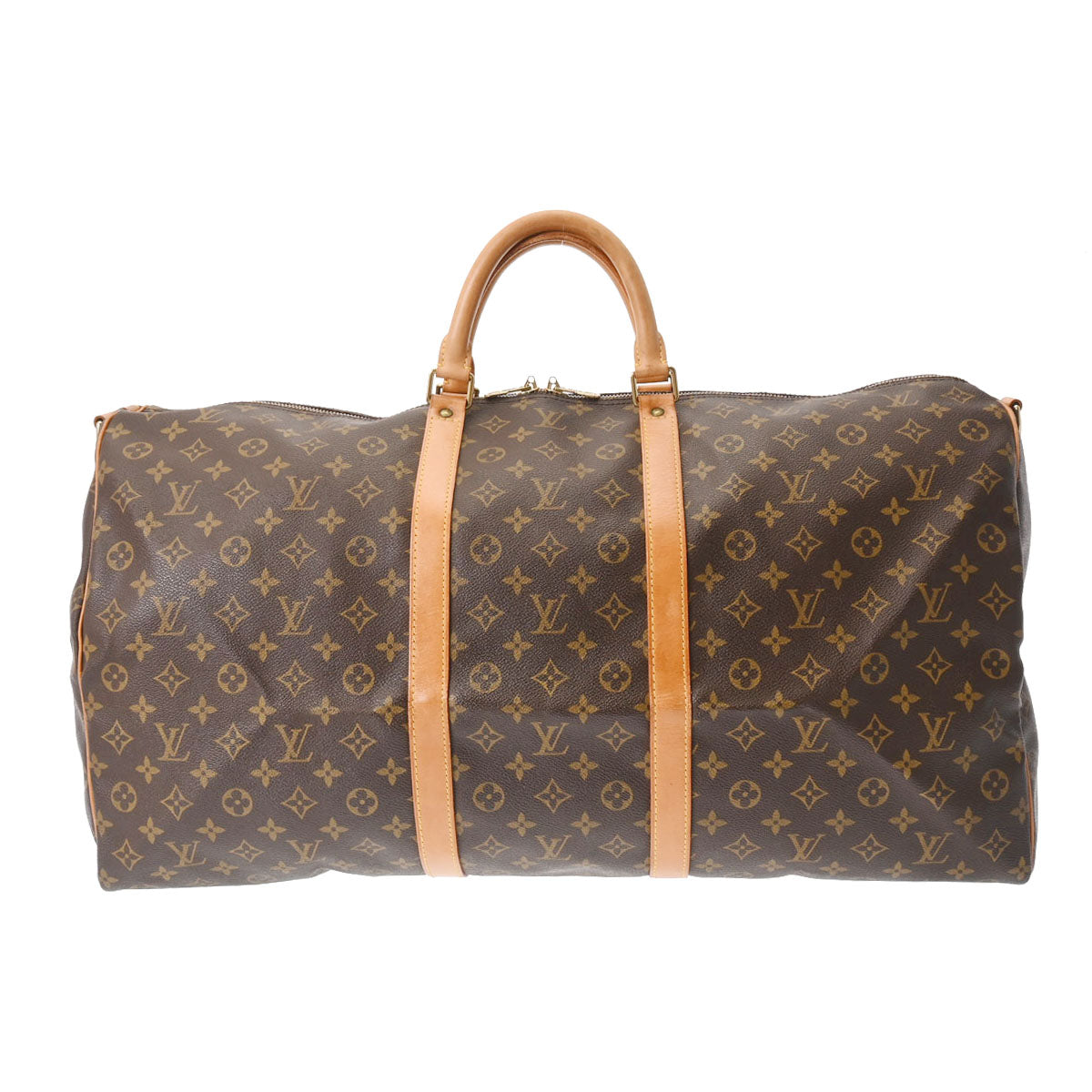 LOUIS VUITTON ルイヴィトン モノグラム キーポル バンドリエール 60 ブラウン M41412 ユニセックス モノグラムキャンバス ボストンバッグ Bランク 中古 