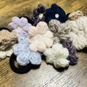 花ゴム　ハンドメイド　編みぐるみ　10個入り