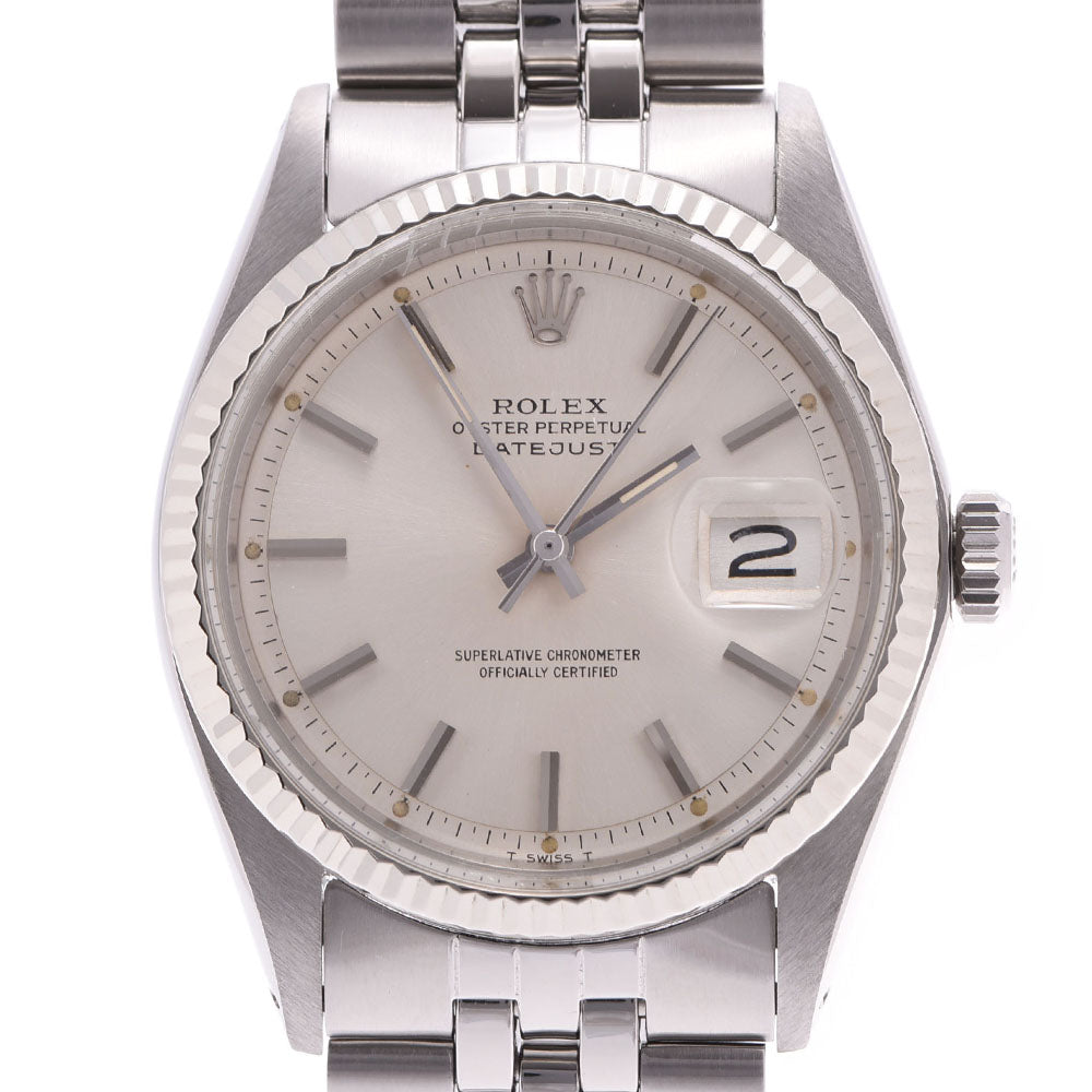 ROLEX ロレックス デイトジャスト 1601 メンズ WG/SS 腕時計 自動巻き シルバー文字盤 ABランク 中古 