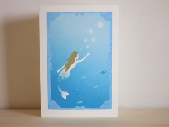 Greeting Card 3枚セット/G18_海の中の人魚