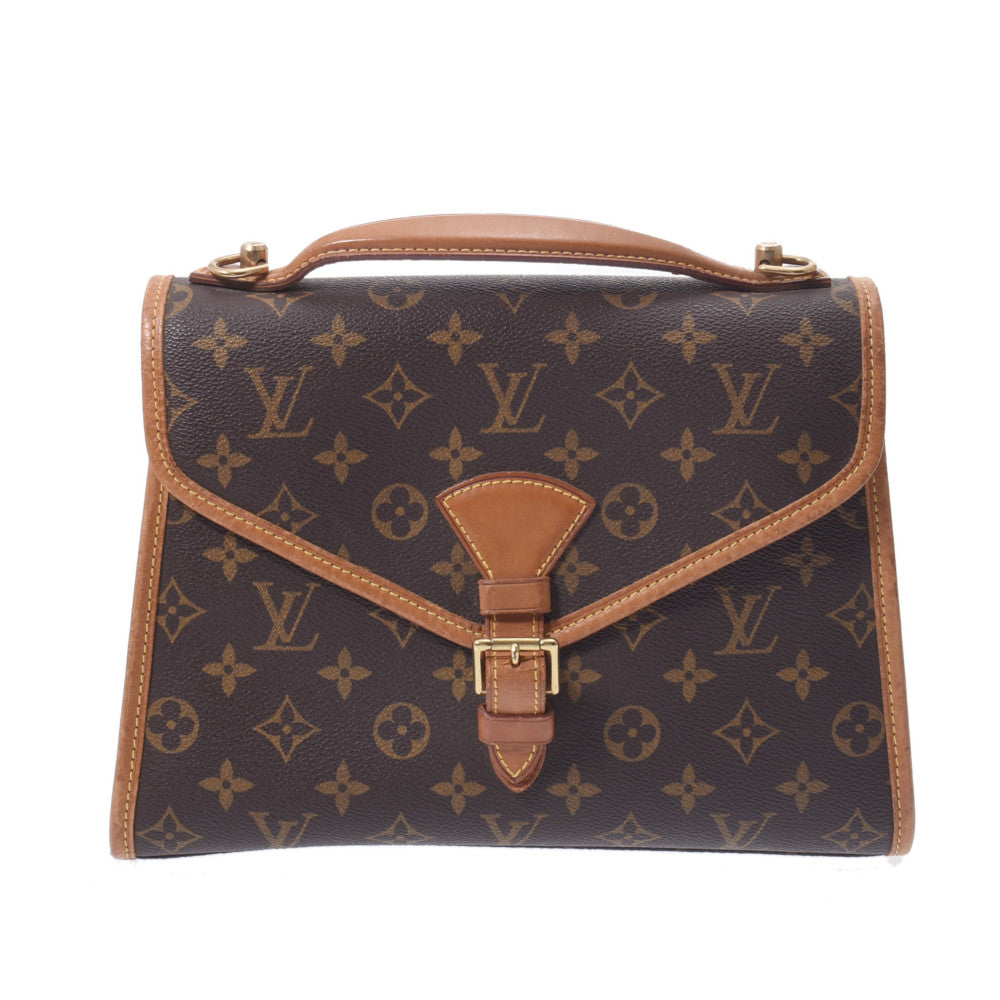 LOUIS VUITTON ルイヴィトン モノグラム ベルエア 2WAY ブラウン M51122 ユニセックス モノグラムキャンバス ハンドバッグ Bランク 中古 