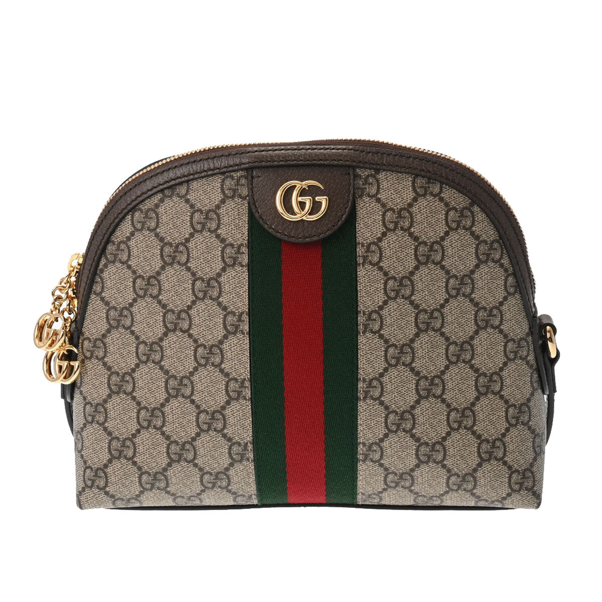 GUCCI グッチ オフディア ベージュ/エボニー ゴールド金具 499621 レディース GGスプリームキャンバス ショルダーバッグ Aランク 中古 