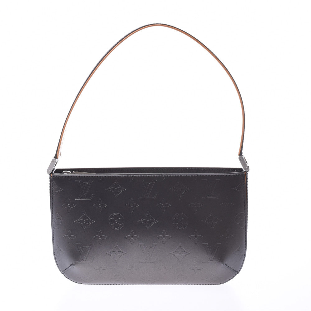 LOUIS VUITTON ルイヴィトン モノグラムマット ファウラー 黒 M55142 レディース レザー ワンショルダーバッグ Aランク 中古 