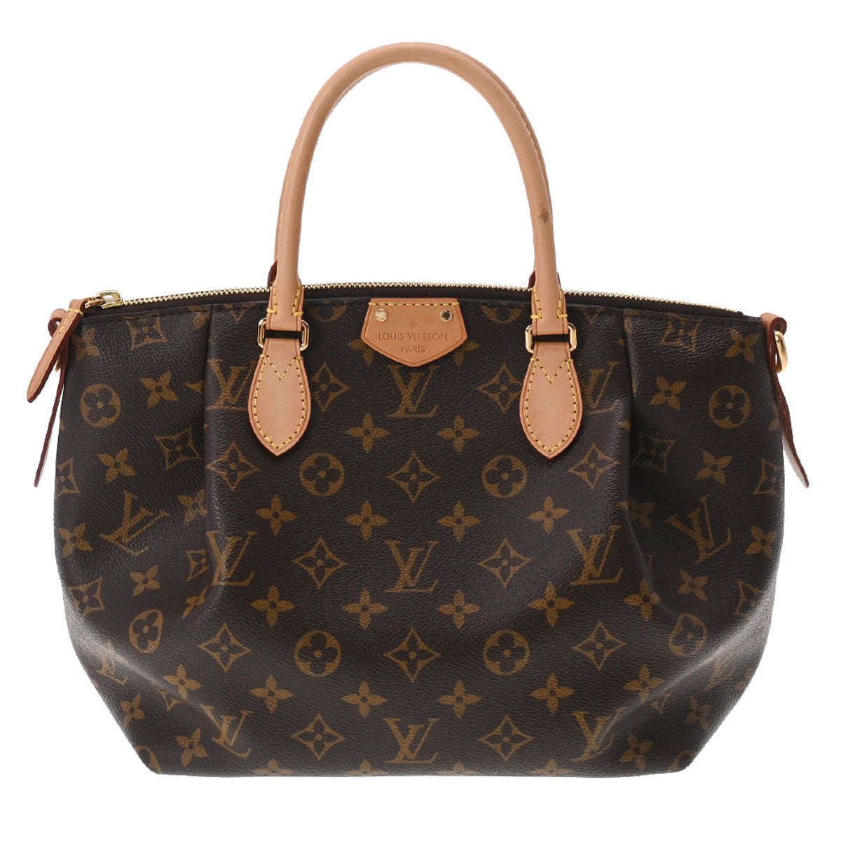 LOUIS VUITTON ルイヴィトン モノグラム テュレン PM ブラウン M48813 レディース モノグラムキャンバス ハンドバッグ Aランク 中古 