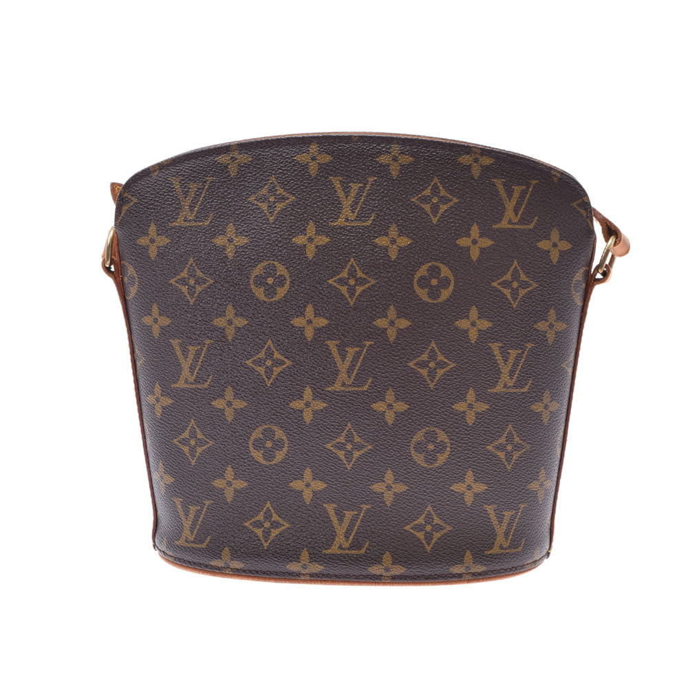 LOUIS VUITTON ルイヴィトン モノグラム ドルーオ ブラウン M51290 レディース モノグラムキャンバス ショルダーバッグ Bランク 中古 