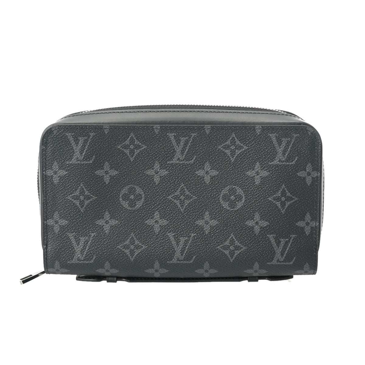 LOUIS VUITTON ルイヴィトン モノグラムエクリプス ジッピー XL 黒/グレー M61698 メンズ モノグラムキャンバス 長財布 Aランク 中古 