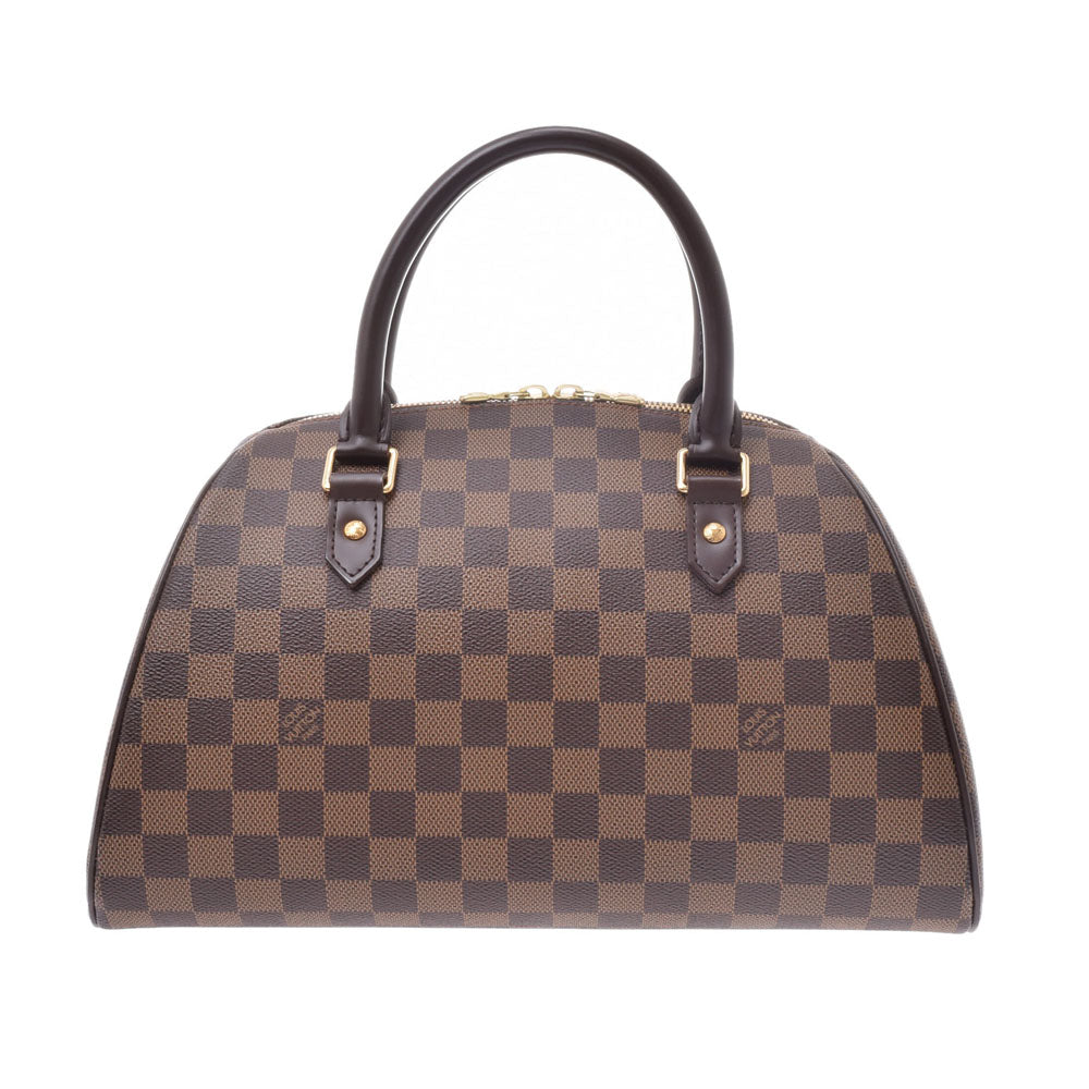 LOUIS VUITTON ルイヴィトン ダミエ リベラ MM ブラウン N41434 レディース ハンドバッグ Aランク 中古 